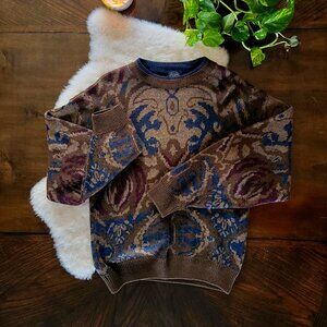 Vintage Wool Knit Sweater Made in England Size Large
